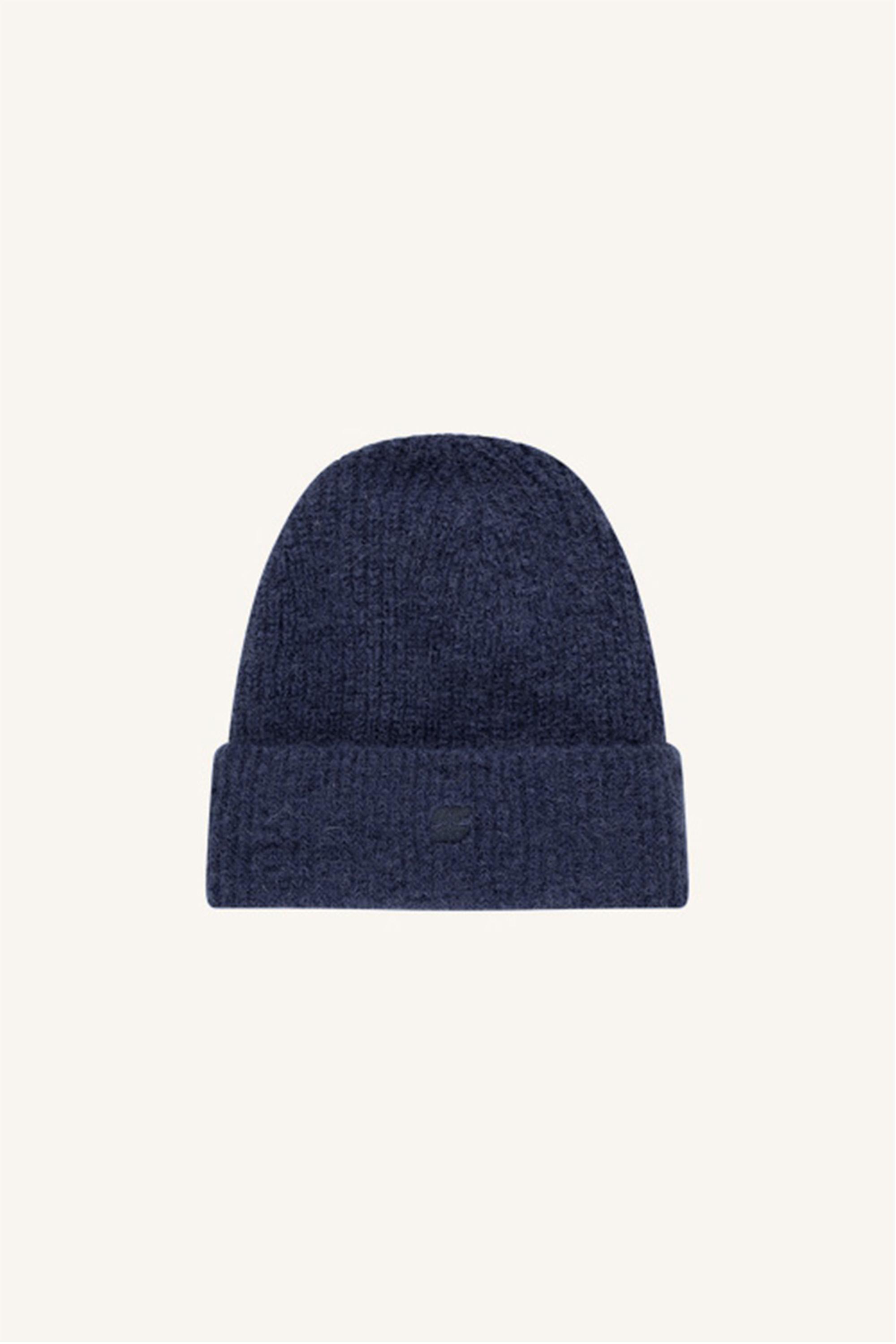By-Bar Logo Beanie Midnight unisex Mütze Mohair dunkelblau